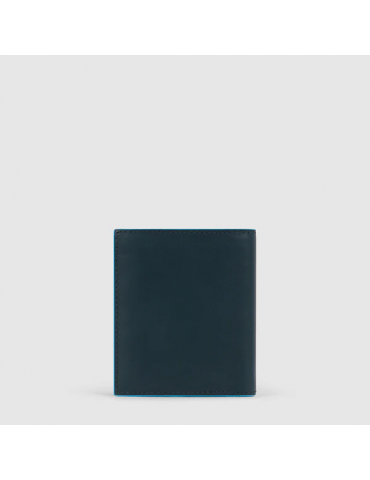 Portafoglio Verticale Piquadro Uomo Blue Square Blu