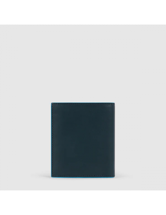 Portafoglio Verticale Piquadro Uomo Blue Square Blu