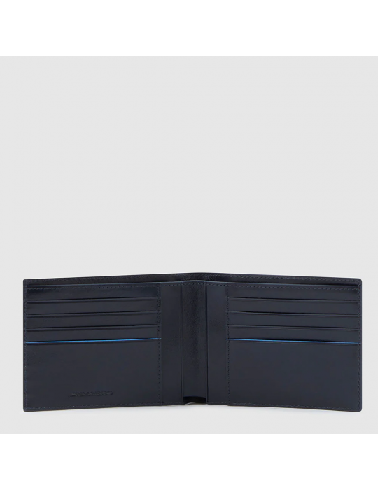 Portafoglio Piquadro Con Due Scomparti Blu