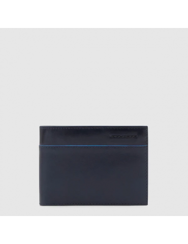Portafoglio Piquadro Con Due Scomparti Blu