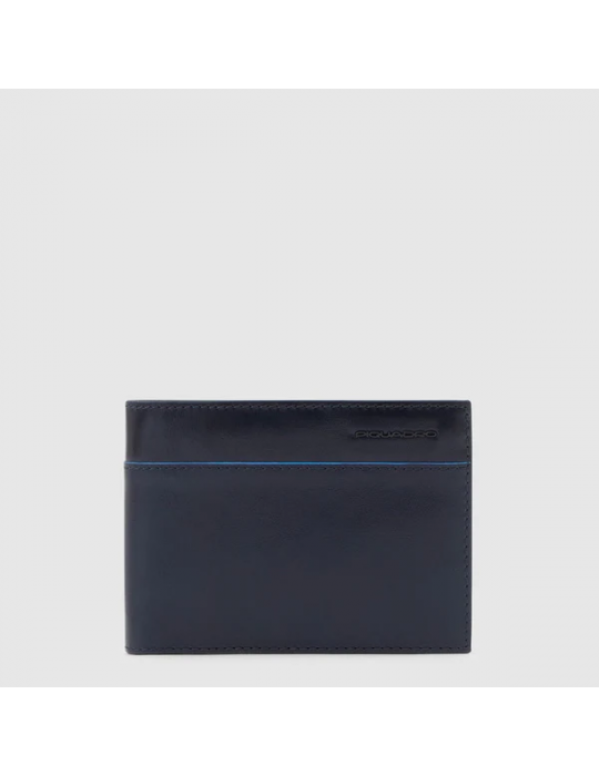 Portafoglio Piquadro Con Due Scomparti Blu