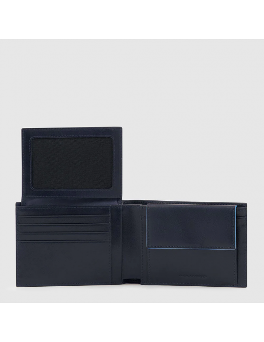 Portafoglio Piquadro Con Porta Documenti Blu