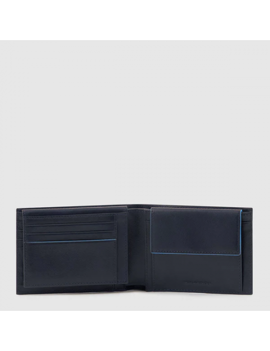 Portafoglio Piquadro Con Porta Documenti Blu