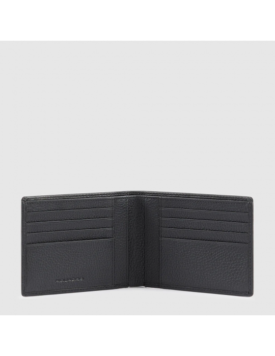 Portafoglio Piquadro A Due Scomparti Nero