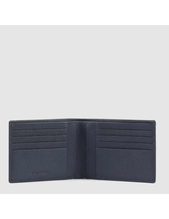 Portafoglio Piquadro A Due Scomparti Blu