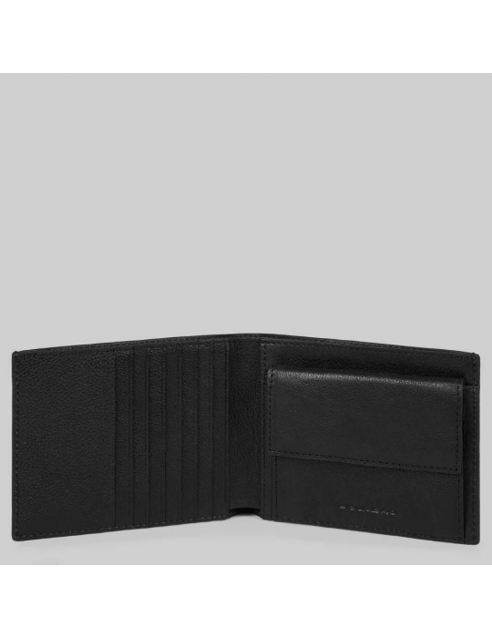 Portafoglio Piquadro Con Portamonete Nero