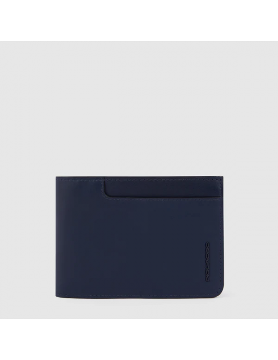 Portafoglio Piquadro Con Porta Documenti Blu