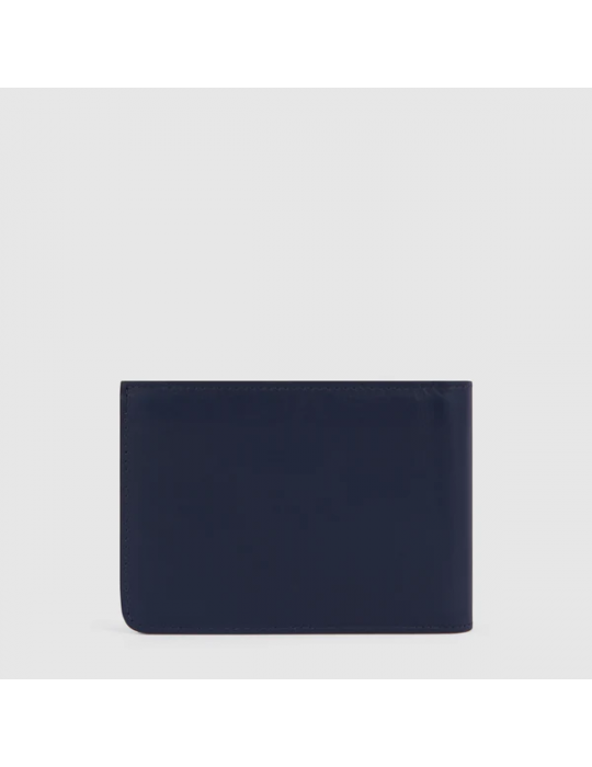 Portafoglio Piquadro Con Porta Documenti Blu