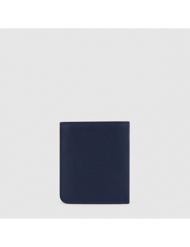 Portafoglio Piquadro Uomo Verticale Blu