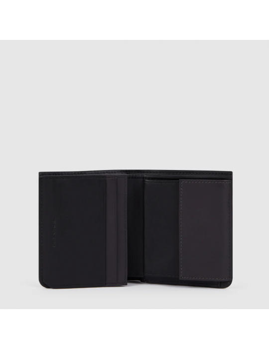 Portafoglio Piquadro Uomo Verticale Nero