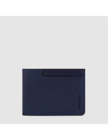 Portafoglio Piquadro Con Porta Monete Blu