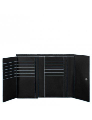 Portafoglio Piquadro Donna Grande Porta Carte di Credito Nero