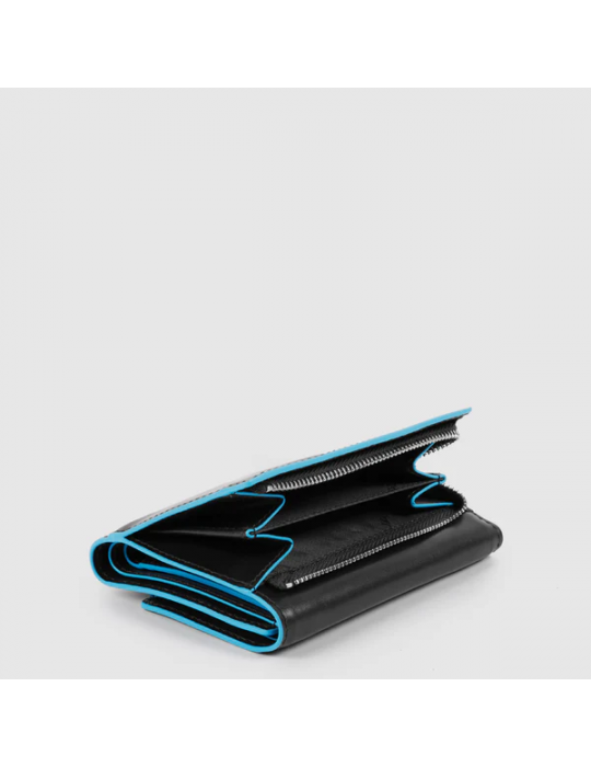 Portafoglio Donna Piccolo Piquadro Con Porta Monete Nero