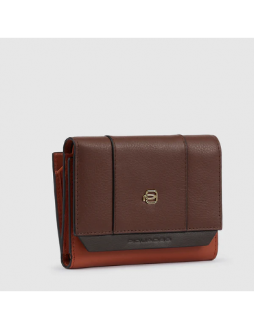 Portafoglio Donna Piquadro Grande Marrone