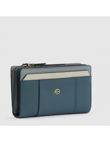 Portafoglio Donna Con Porta Monete Azzurro Portafoglio Donna Con Porta Monete Azzurro