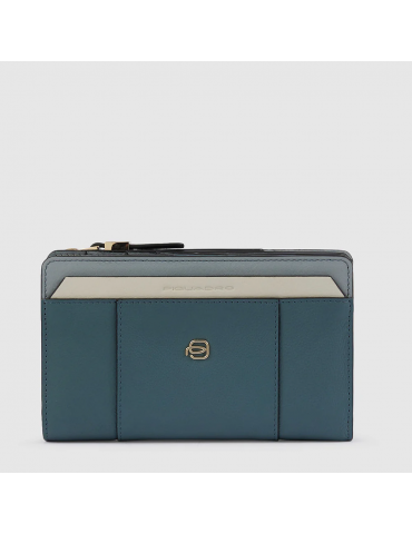 Portafoglio Donna Con Porta Monete Azzurro