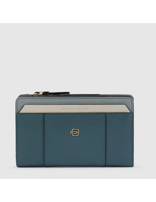 Portafoglio Donna Con Porta Monete Azzurro