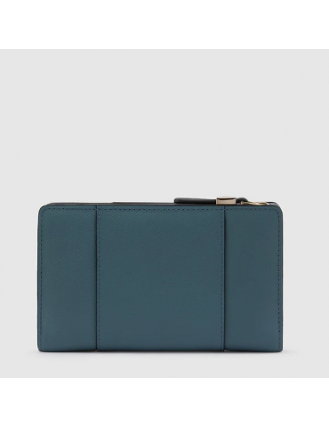 Portafoglio Donna Con Porta Monete Azzurro Portafoglio Donna Con Porta Monete Azzurro