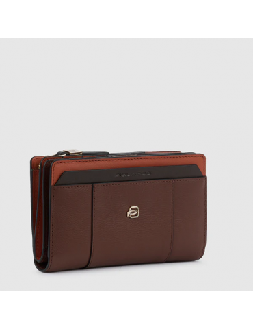 Portafoglio Donna Con Porta Monete Marrone Portafoglio Donna Con Porta Monete Marrone