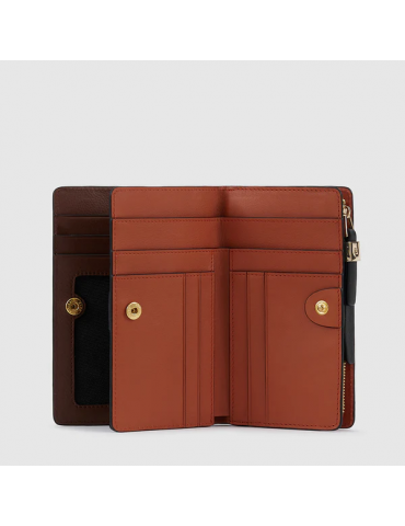 Portafoglio Donna Con Porta Monete Marrone Portafoglio Donna Con Porta Monete Marrone