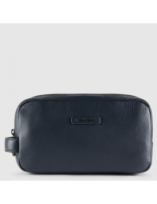 Necessaire Piquadro Da Viaggo A Due Scomparti Blu