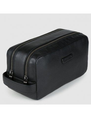 Necessaire Piquadro Da Viaggo A Due Scomparti Nero