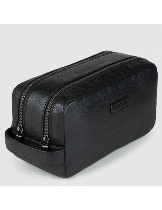 Necessaire Piquadro Da Viaggo A Due Scomparti Nero