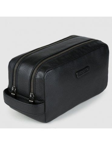 Necessaire Piquadro Da Viaggo A Due Scomparti Nero