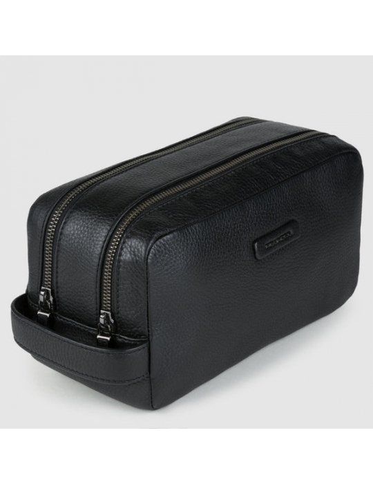 Necessaire Piquadro Da Viaggo A Due Scomparti Nero