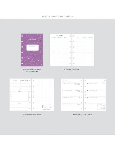 Expressions Organiser Pocket Filofax 2024