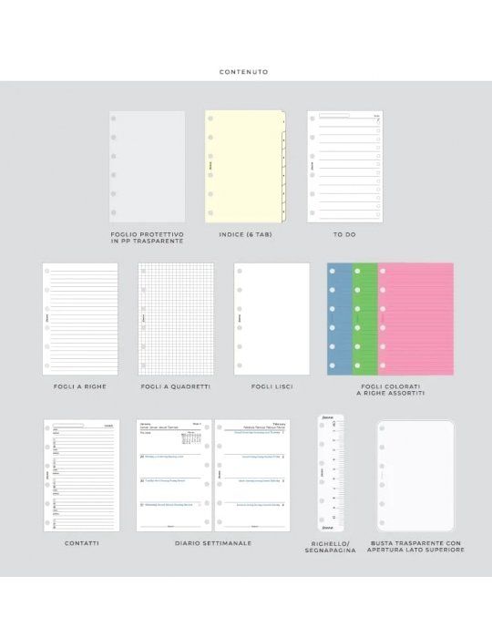 Saffiano Organiser Pocket Filofax 2024