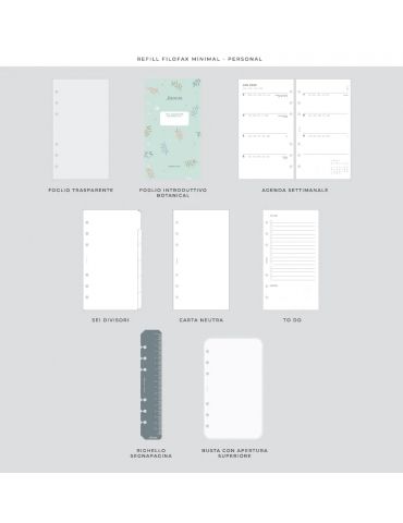Botanical Organiser Personal Filofax 2024