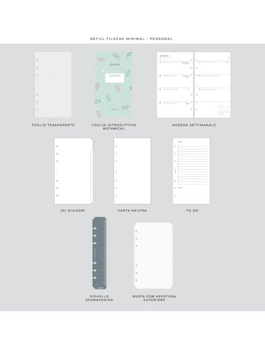 Botanical Organiser Personal Filofax 2024