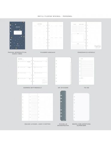 Good Vibes Organiser Personal Filofax 2024