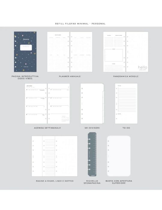 Good Vibes Organiser Personal Filofax 2024