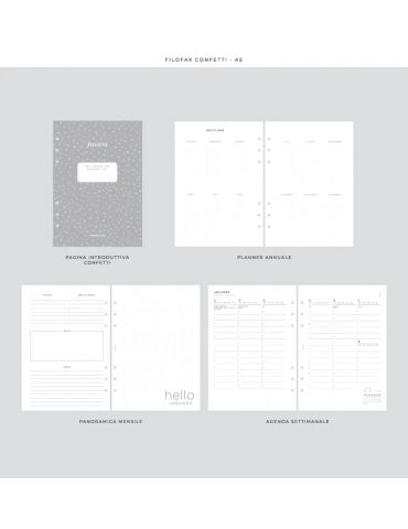 Confetti Organiser A5 Filofax 2024