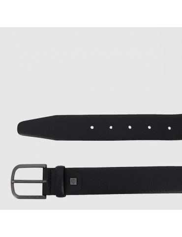 Cintura Piquadro Uomo Con Fibbia Ad Ardiglione Nera