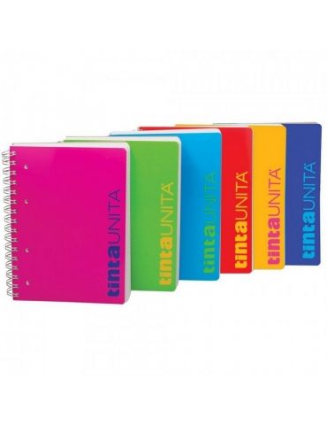 Quaderno Spiralato Tinta Unita Università con Fori Righe 1R A4