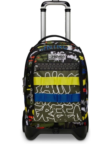 TROLLEY SCUOLA Seven® JACK 2 RUOTE - FLUO BELTS