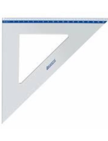 Squadra Architetto in Alluminio 45° 32 cm