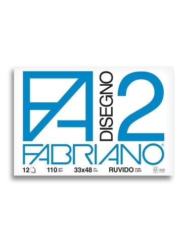 Album da Disegno Fabriano F2 534 Ruvido 33x48 cm