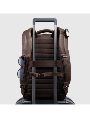 Zaino Piquadro porta pc 14" personalizzabile - Testa di moro